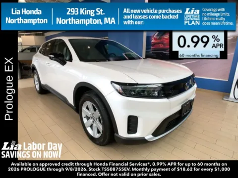 White 2026 Honda Prologue EX for sale in Northampton, MA