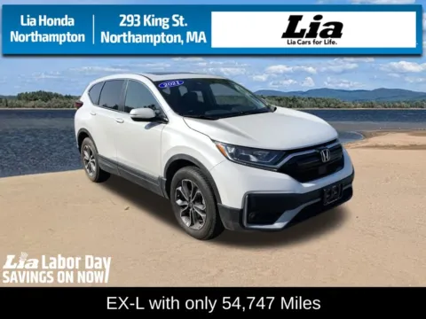 White 2021 Honda CR-V EX-L for sale in Northampton, MA