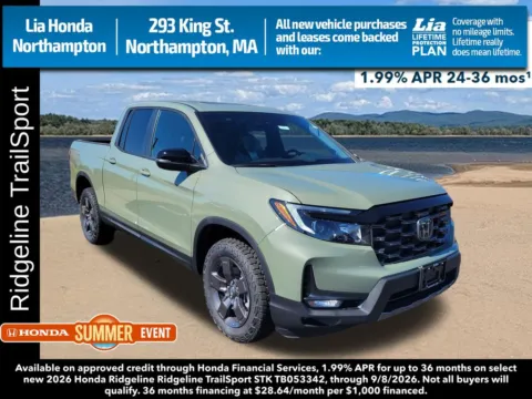 Green 2026 Honda Ridgeline TrailSport for sale in Northampton, MA