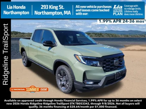 Green 2026 Honda Ridgeline TrailSport for sale in Northampton, MA