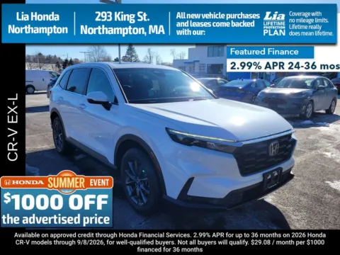 White 2026 Honda CR-V EX-L for sale in Northampton, MA