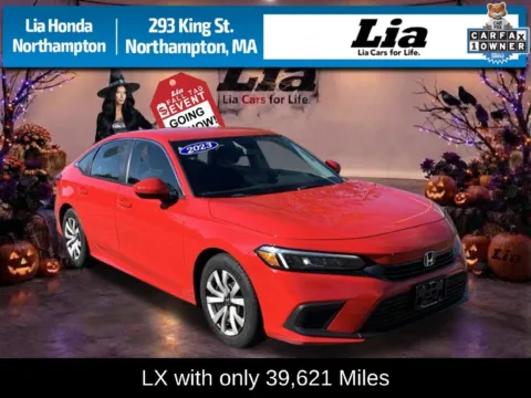 Red 2023 Honda Civic LX for sale in Northampton, MA
