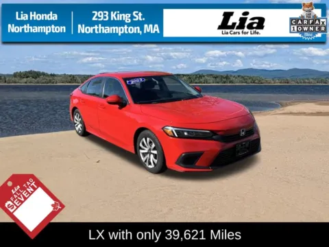 Red 2023 Honda Civic LX for sale in Northampton, MA