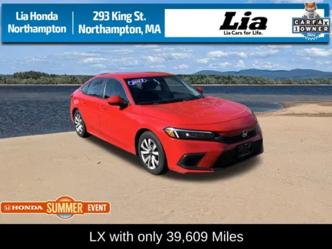 Red 2023 Honda Civic LX for sale in Northampton, MA