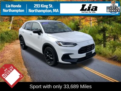 White 2024 Honda HR-V Sport for sale in Northampton, MA