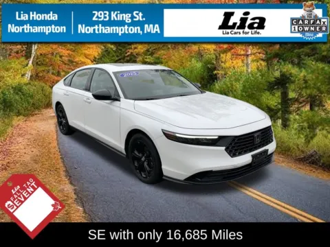 White 2025 Honda Accord SE for sale in Northampton, MA