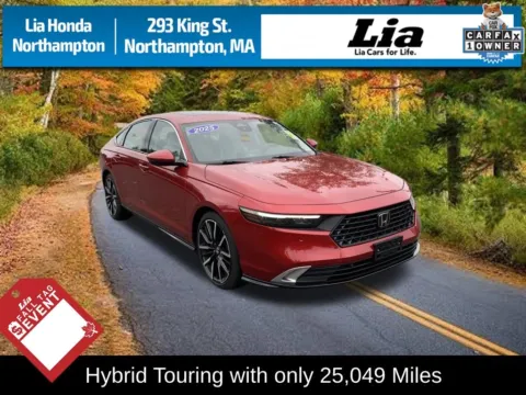 Red 2025 Honda Accord Hybrid Touring for sale in Northampton, MA