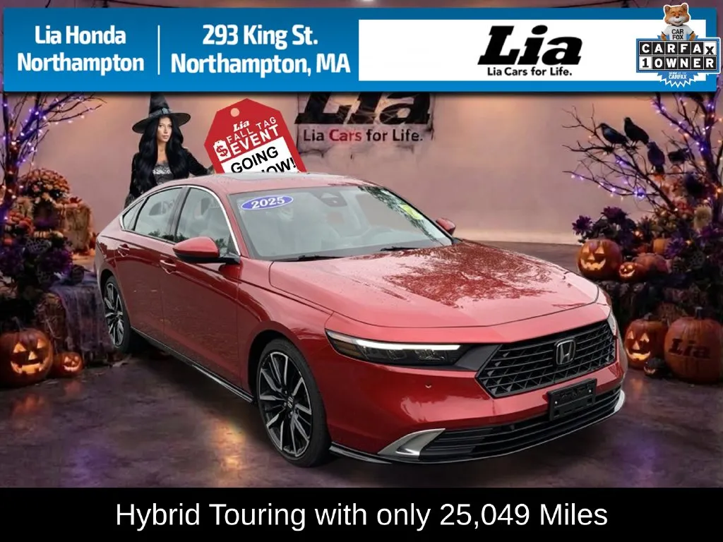 Red 2025 Honda Accord Hybrid Touring for sale in Northampton, MA