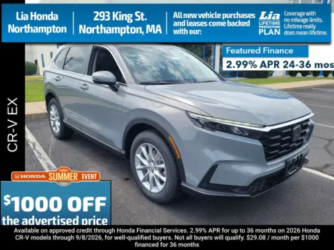 Gray 2026 Honda CR-V EX for sale in Northampton, MA