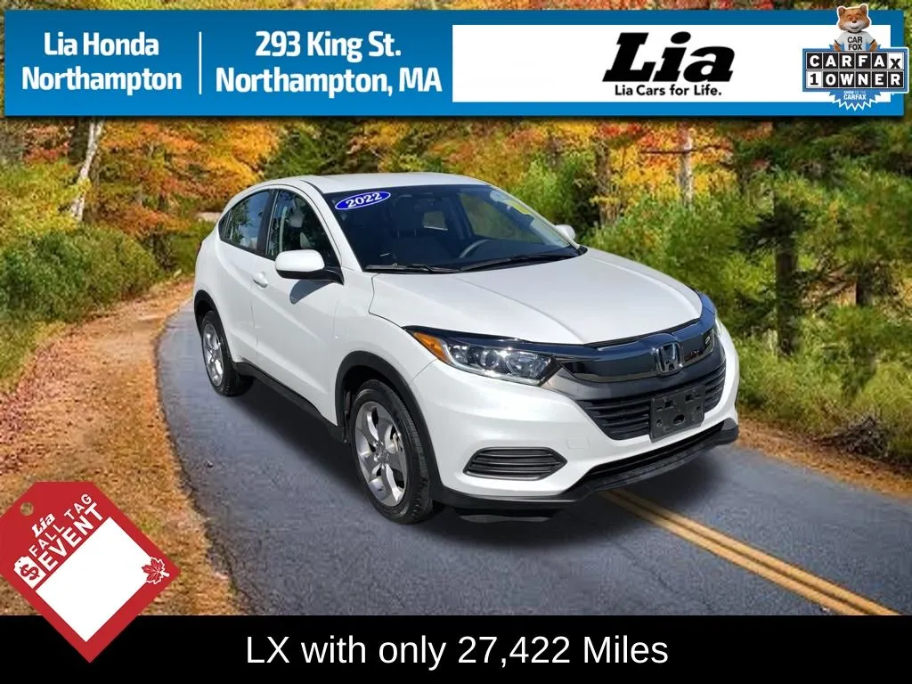 White 2022 Honda HR-V LX for sale in Northampton, MA