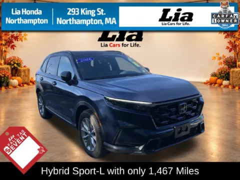 Blue 2026 Honda CR-V Hybrid Sport-L for sale in Northampton, MA