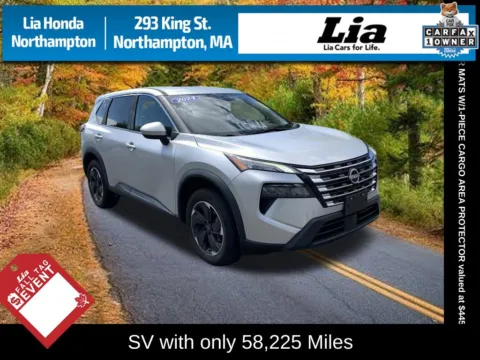 Silver 2024 Nissan Rogue SV for sale in Northampton, MA