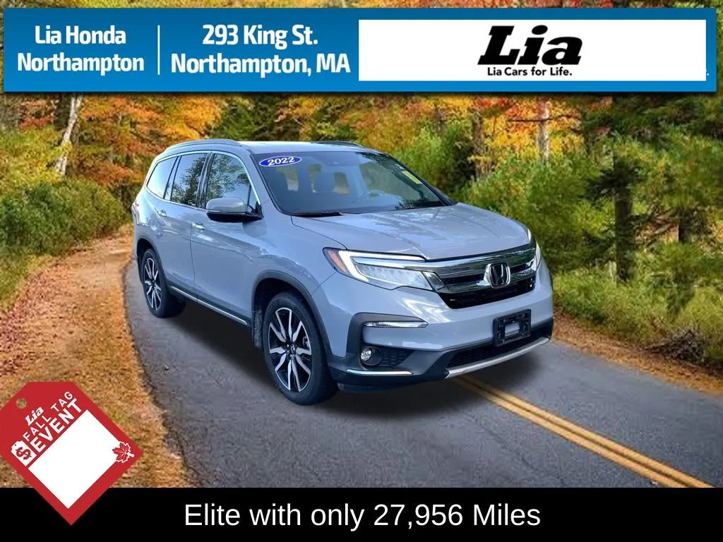 Gray 2022 Honda Pilot Elite for sale in Northampton, MA
