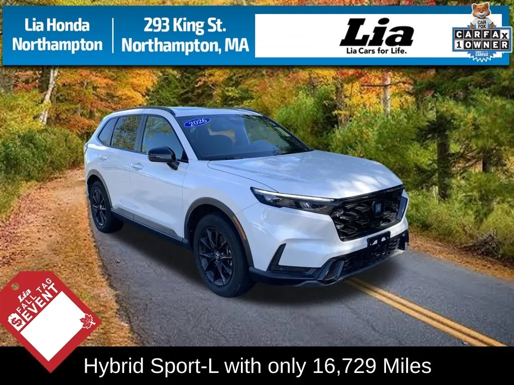 White 2026 Honda CR-V Hybrid Sport-L for sale in Northampton, MA