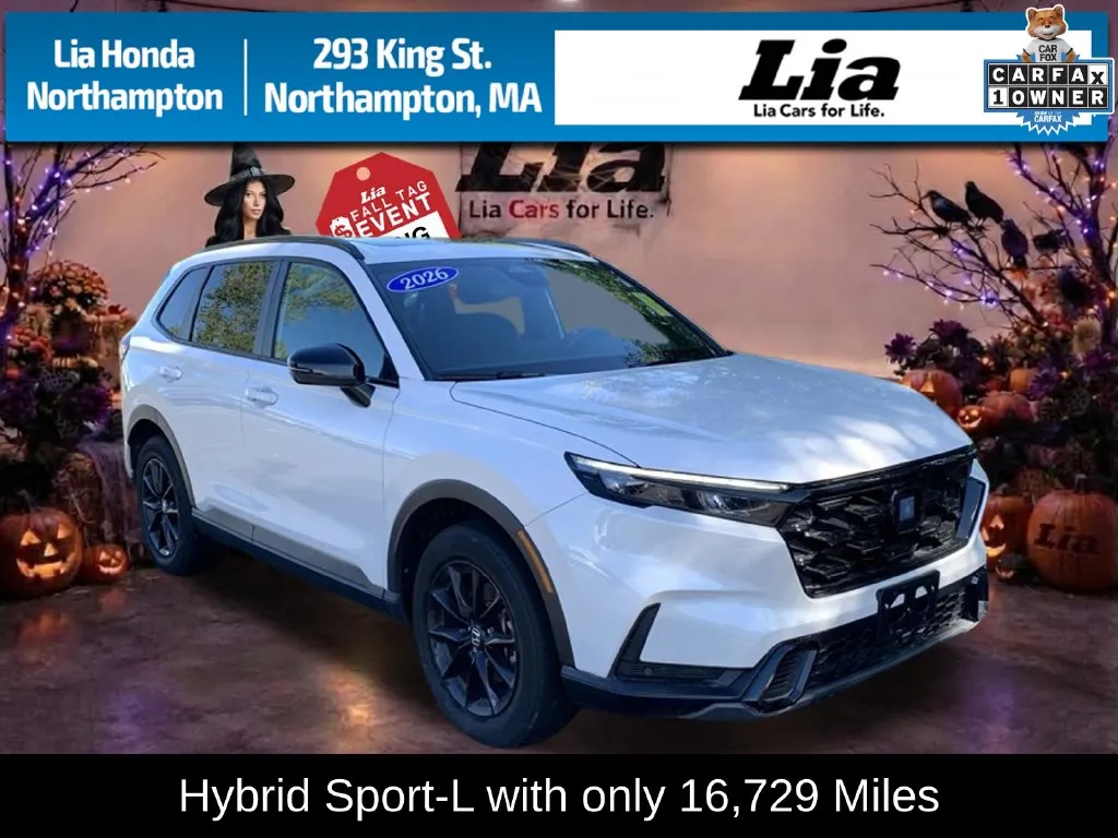 White 2026 Honda CR-V Hybrid Sport-L for sale in Northampton, MA