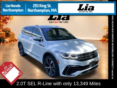 White 2024 Volkswagen Tiguan 2.0T SEL R-Line for sale in Northampton, MA