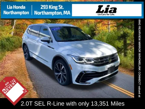 White 2024 Volkswagen Tiguan 2.0T SEL R-Line for sale in Northampton, MA