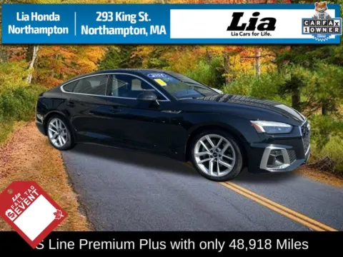 Black 2024 Audi A5 Sportback 45 S line Premium Plus for sale in Northampton, MA