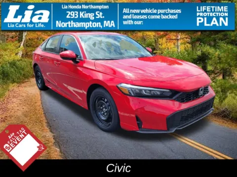 Red 2026 Honda Civic LX for sale in Northampton, MA
