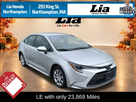Silver 2024 Toyota Corolla LE for sale in Northampton, MA