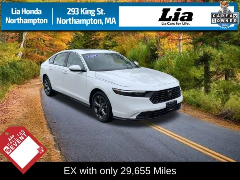 White 2024 Honda Accord EX for sale in Northampton, MA
