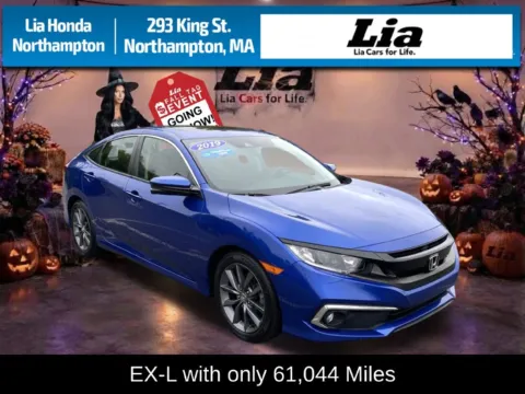 Blue 2019 Honda Civic EX-L for sale in Northampton, MA
