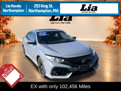 Gray 2019 Honda Civic EX for sale in Northampton, MA