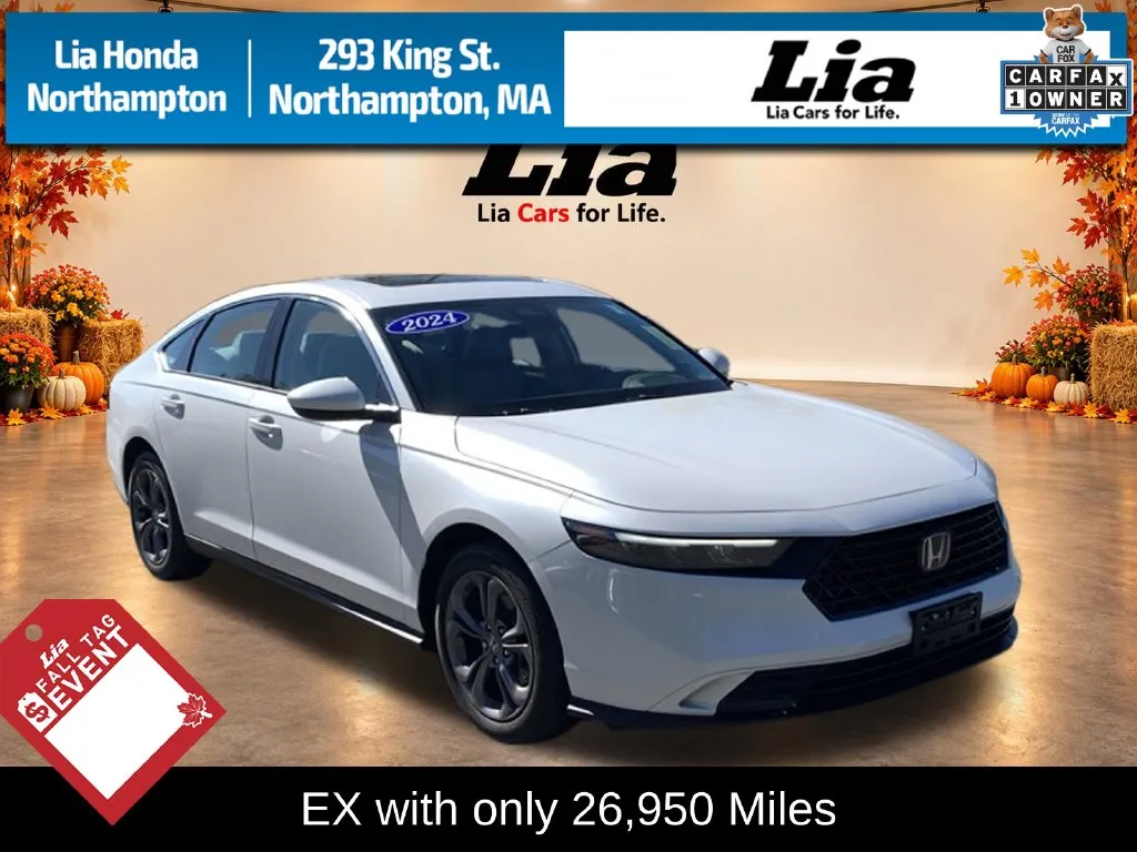 White 2024 Honda Accord EX for sale in Northampton, MA