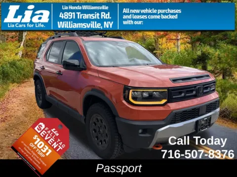 Orange 2026 Honda Passport TrailSport Blackout for sale in Buffalo, NY