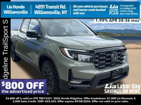Green 2026 Honda Ridgeline TrailSport+ for sale in Buffalo, NY