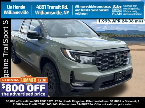 Green 2026 Honda Ridgeline TrailSport+ for sale in Buffalo, NY