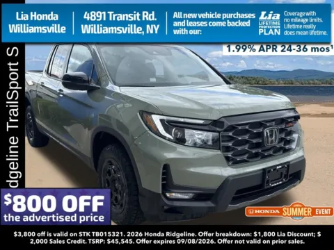 Green 2026 Honda Ridgeline TrailSport+ for sale in Buffalo, NY