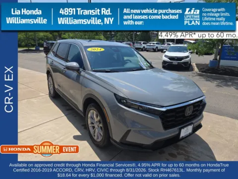 Gray 2024 Honda CR-V EX for sale in Buffalo, NY