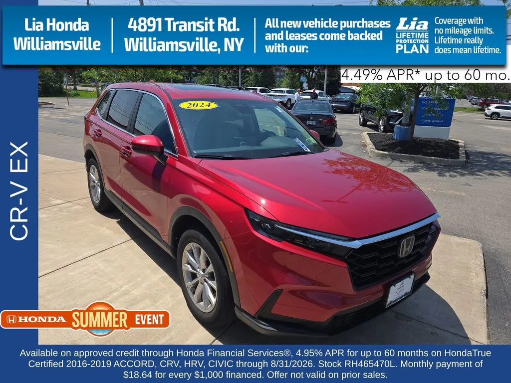 Red 2024 Honda CR-V EX for sale in Buffalo, NY