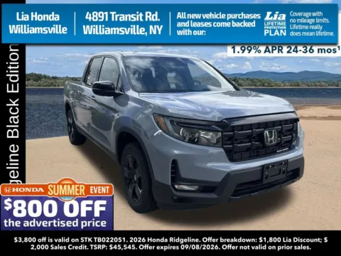 Gray 2026 Honda Ridgeline Black Edition for sale in Buffalo, NY