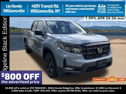 Gray 2026 Honda Ridgeline Black Edition for sale in Buffalo, NY