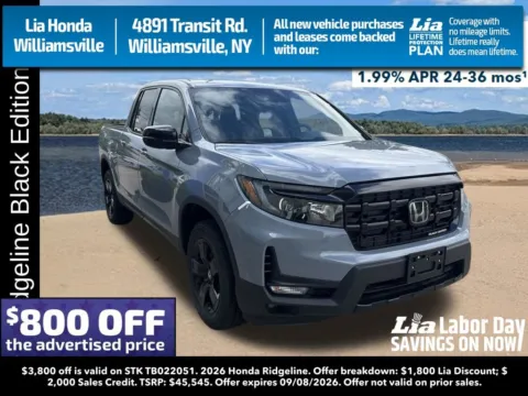 Gray 2026 Honda Ridgeline Black Edition for sale in Buffalo, NY
