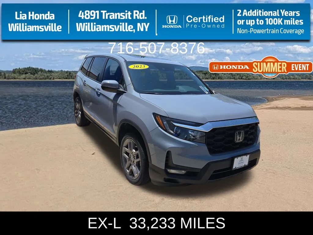 Gray 2023 Honda Passport EX-L for sale in Buffalo, NY