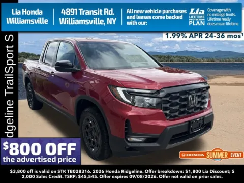 Red 2026 Honda Ridgeline TrailSport+ for sale in Buffalo, NY
