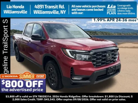 Red 2026 Honda Ridgeline TrailSport+ for sale in Buffalo, NY