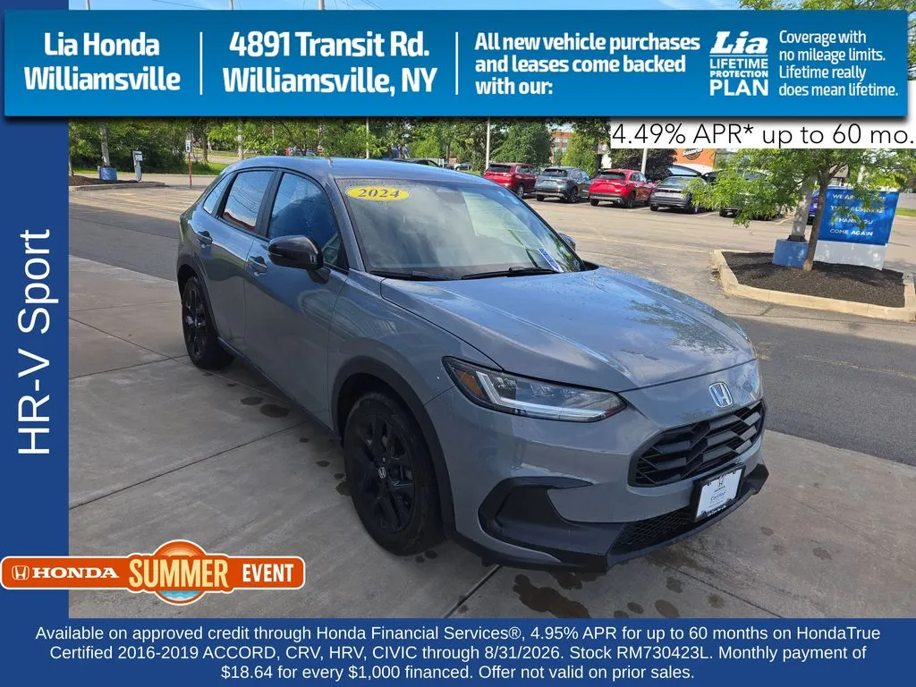 Gray 2024 Honda HR-V Sport for sale in Buffalo, NY