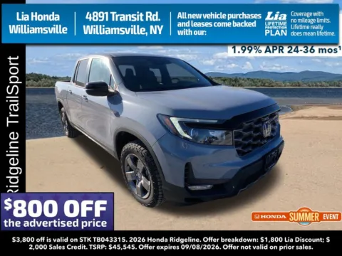 Gray 2026 Honda Ridgeline TrailSport for sale in Buffalo, NY