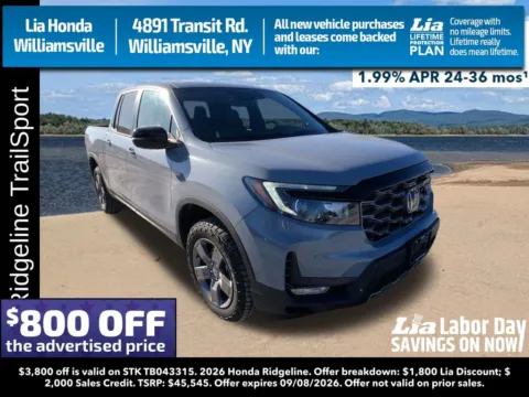 Gray 2026 Honda Ridgeline TrailSport for sale in Buffalo, NY