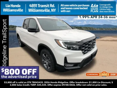 White 2026 Honda Ridgeline TrailSport for sale in Buffalo, NY