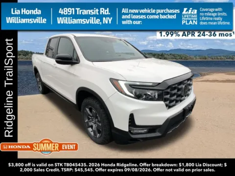 White 2026 Honda Ridgeline TrailSport for sale in Buffalo, NY