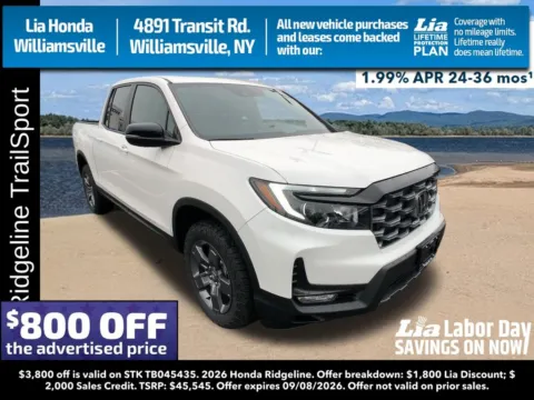 White 2026 Honda Ridgeline TrailSport for sale in Buffalo, NY