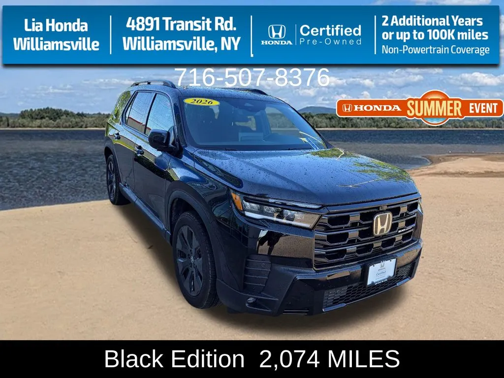 Black 2026 Honda Pilot Black Edition for sale in Buffalo, NY
