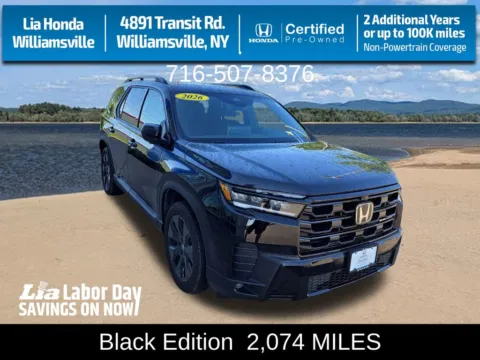 Black 2026 Honda Pilot Black Edition for sale in Buffalo, NY