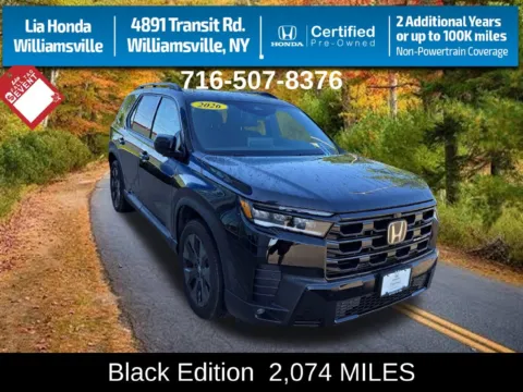 Black 2026 Honda Pilot Black Edition for sale in Buffalo, NY