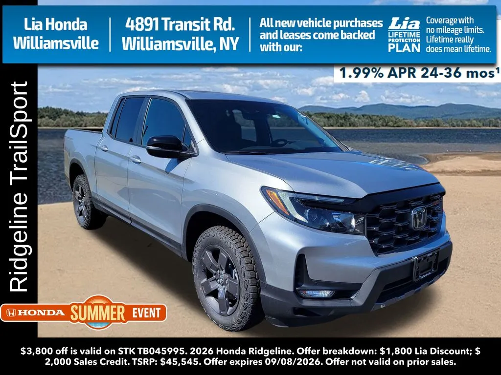 Silver 2026 Honda Ridgeline TrailSport for sale in Buffalo, NY